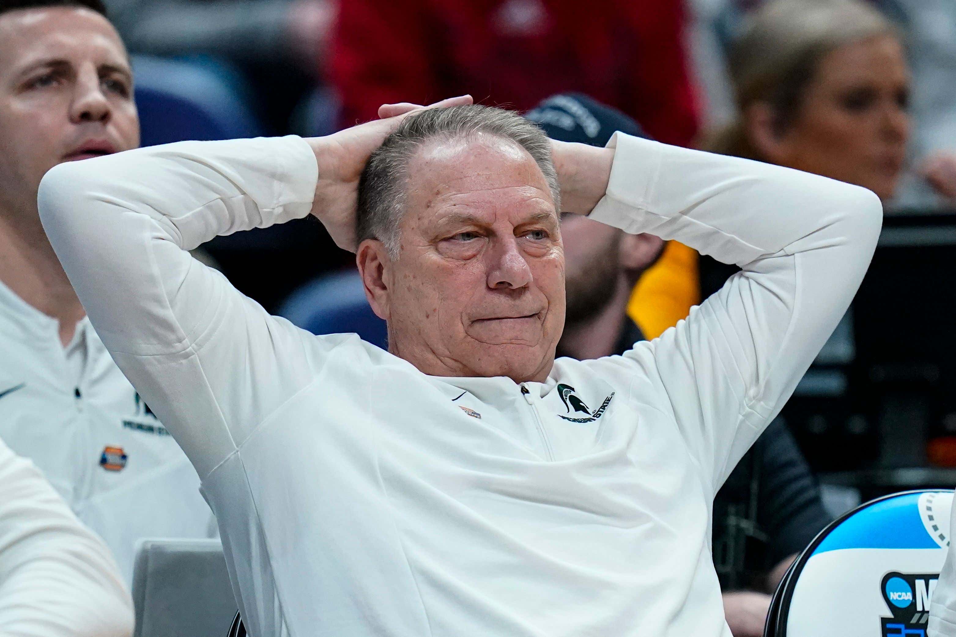 "Mr. March" Tom Izzo Was Very Humble In Defeat After MSU's OT Loss Tonight. Just Kidding He Chalked Up Losing To Lucky Shots Made By K-State