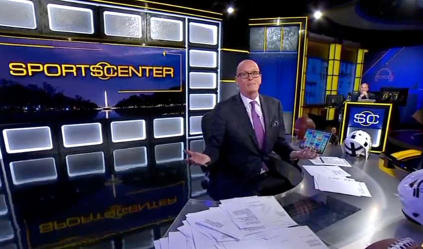 Scott Van Pelt Is Hockey Tough, Continues To Finish His SportsCenter Shift Even After Losing His Voice