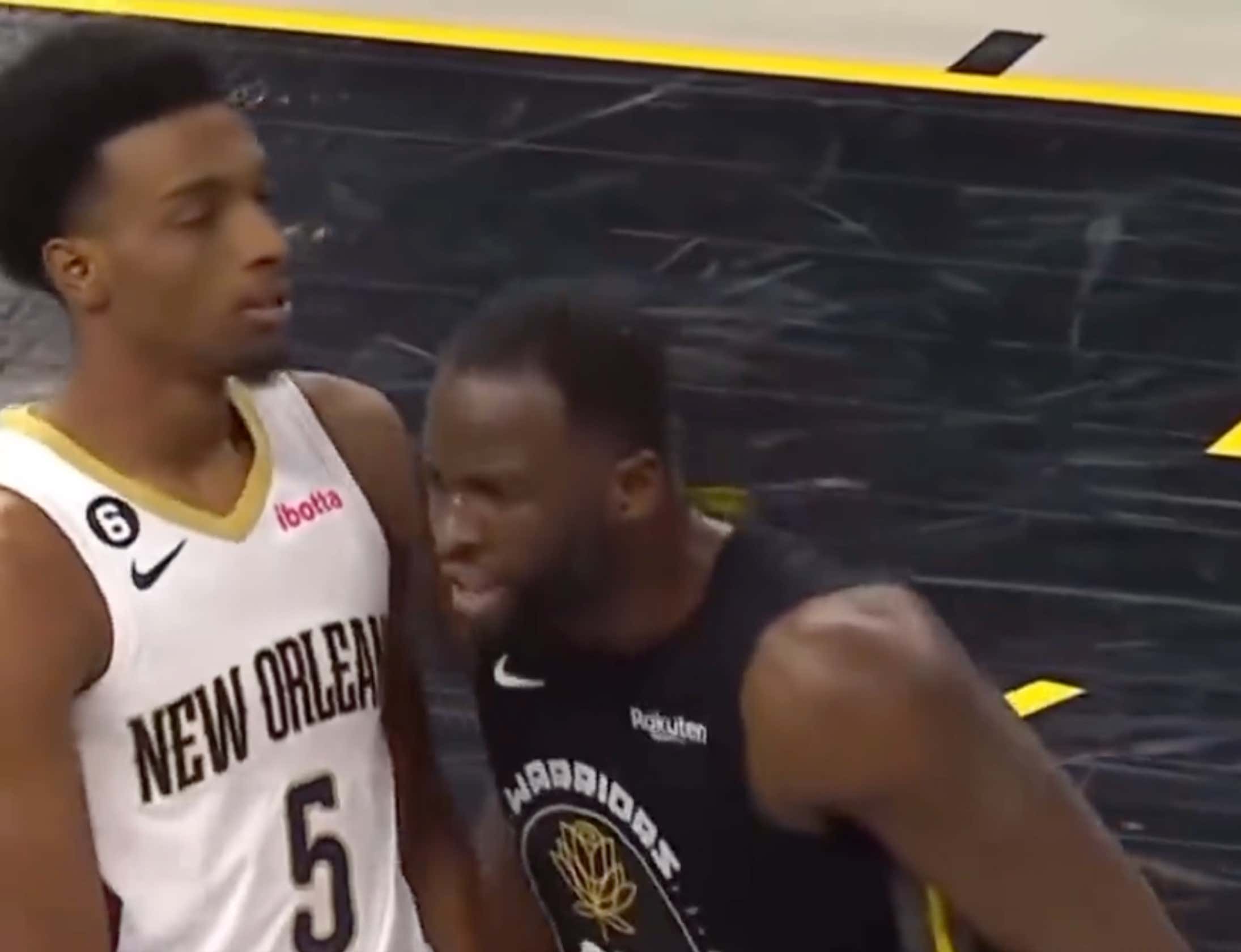 Draymond Green Tried To Talk Shit To Herb Jones, Who Simply Showed Him Steve Kerr Was Taking Him Out Of The Game