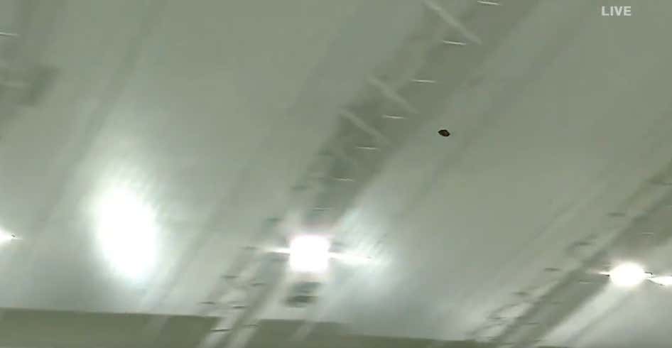 Anthony Richardson Launched A Ball At The Ceiling During His Pro Day So Everyone Remembers He Has A Cannon And Not That He Isn't Very Good