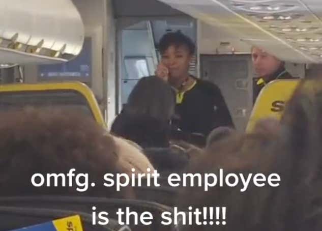 This Spirit Airlines Flight Attendant That Roasted Spirit For Being Cheap To Passengers Before A Flight Should Be Named CEO