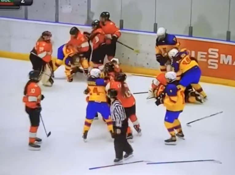LET THE GIRLS PLAY We Had A Bench Clearing Brawl At The Women's