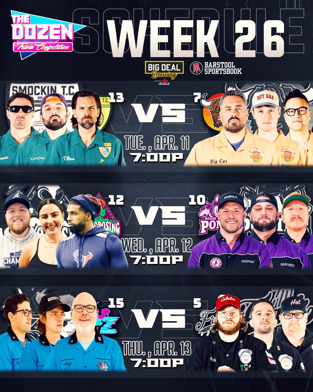 Big Cat, Rone, Frank the Tank, Nick, & KB All Look To End Trivia Losing