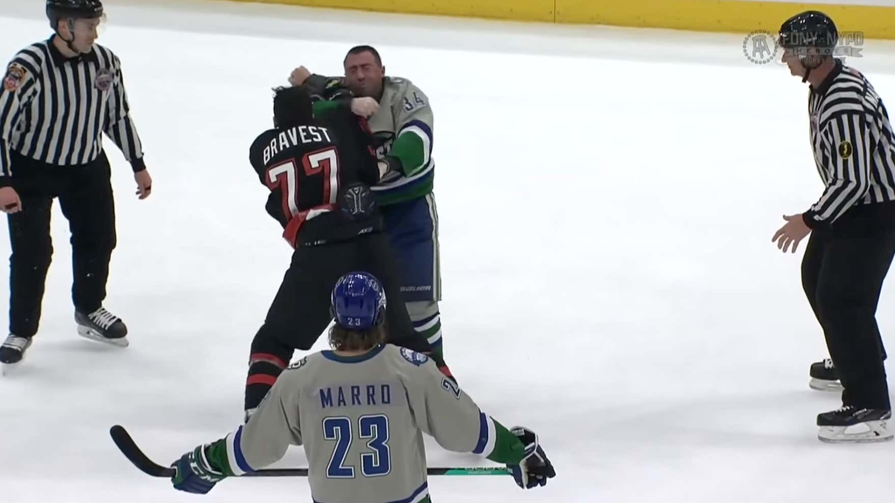 The FDNY vs NYPD Hockey Game Is What Makes Hockey The Beautifully Violent Game That It Is