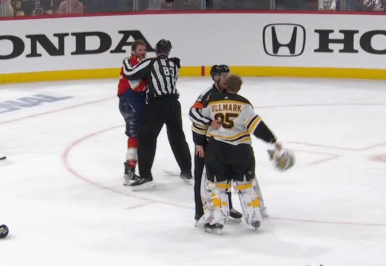 LINUS ULLMARK WANTED ALL THE SMOKE WITH MATTHEW TKACHUK