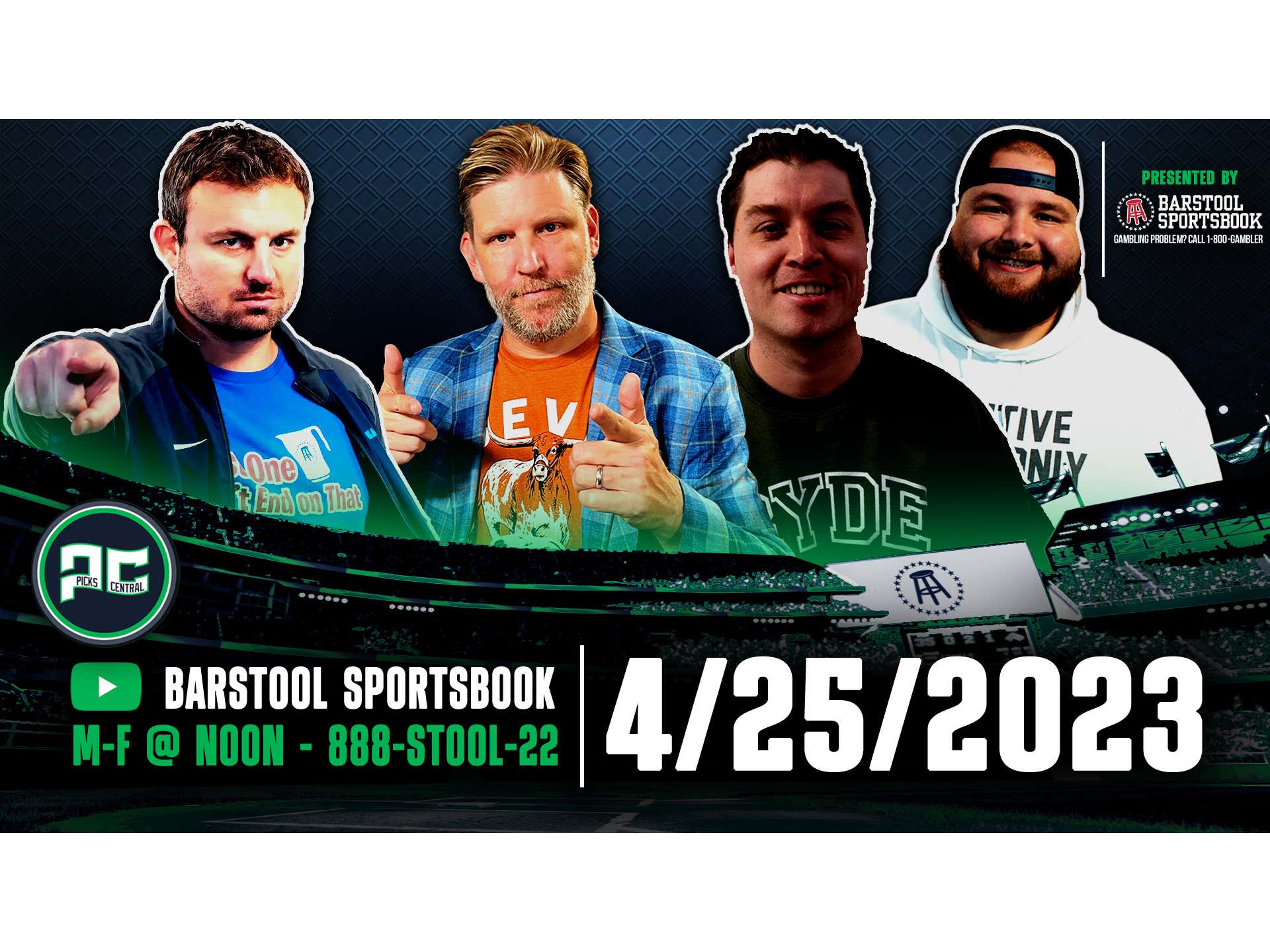 Barstool Sports Picks Central Tuesday, April 25, 2023 Barstool Bets