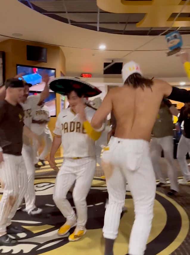 The San Diego Padres' Piñata Party In Their Clubhouse After Wins Is My Favorite Thing In Baseball Right Now