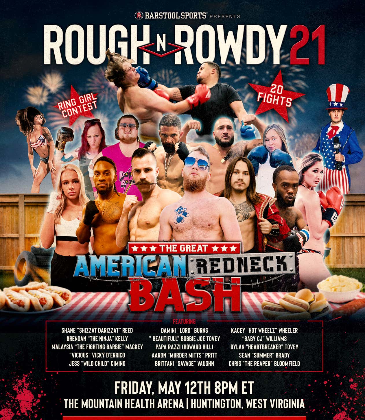 Who Wins This 6'5'' 340 lb VS 5'11'' 360 lb Fight TONIGHT At Rough N