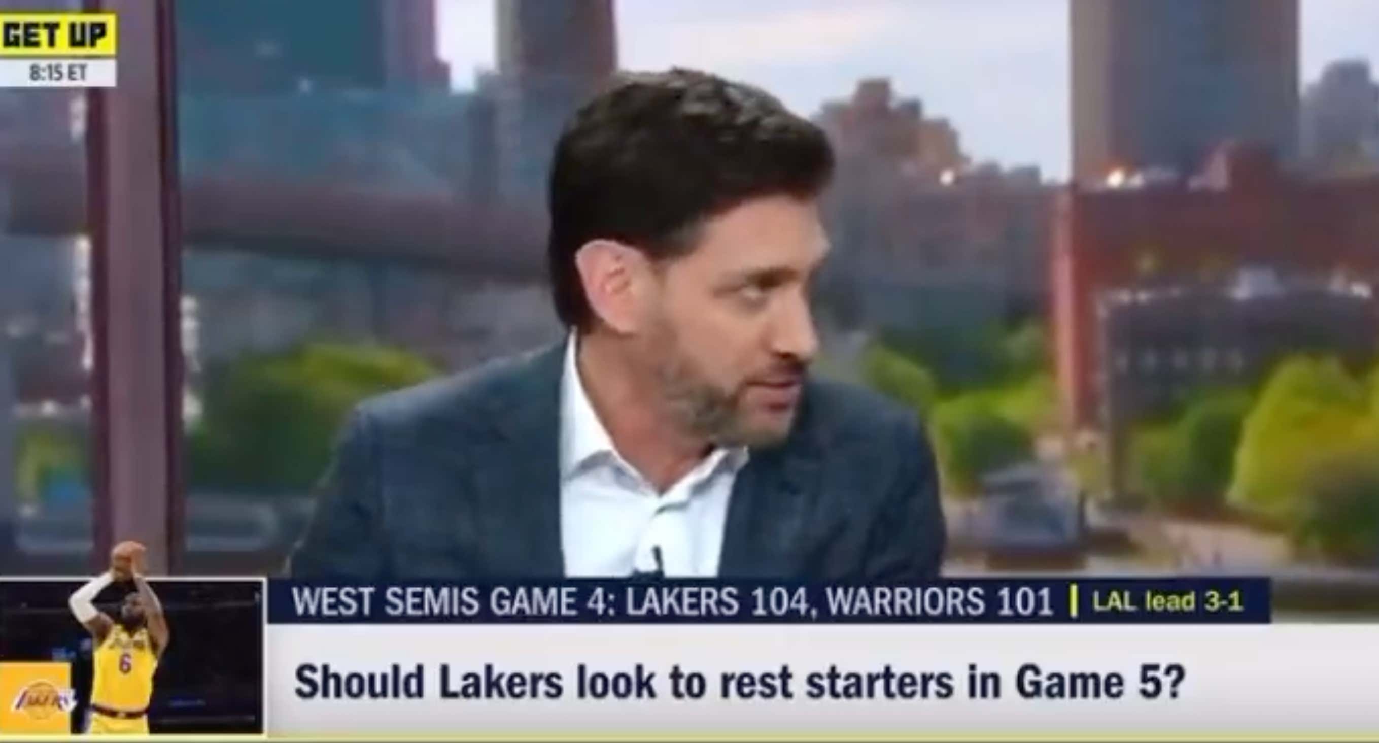 Mike Greenberg Says the Lakers Should Rest Their Starters In Game 5 In Possibly The Most Insane Take Of All-Time