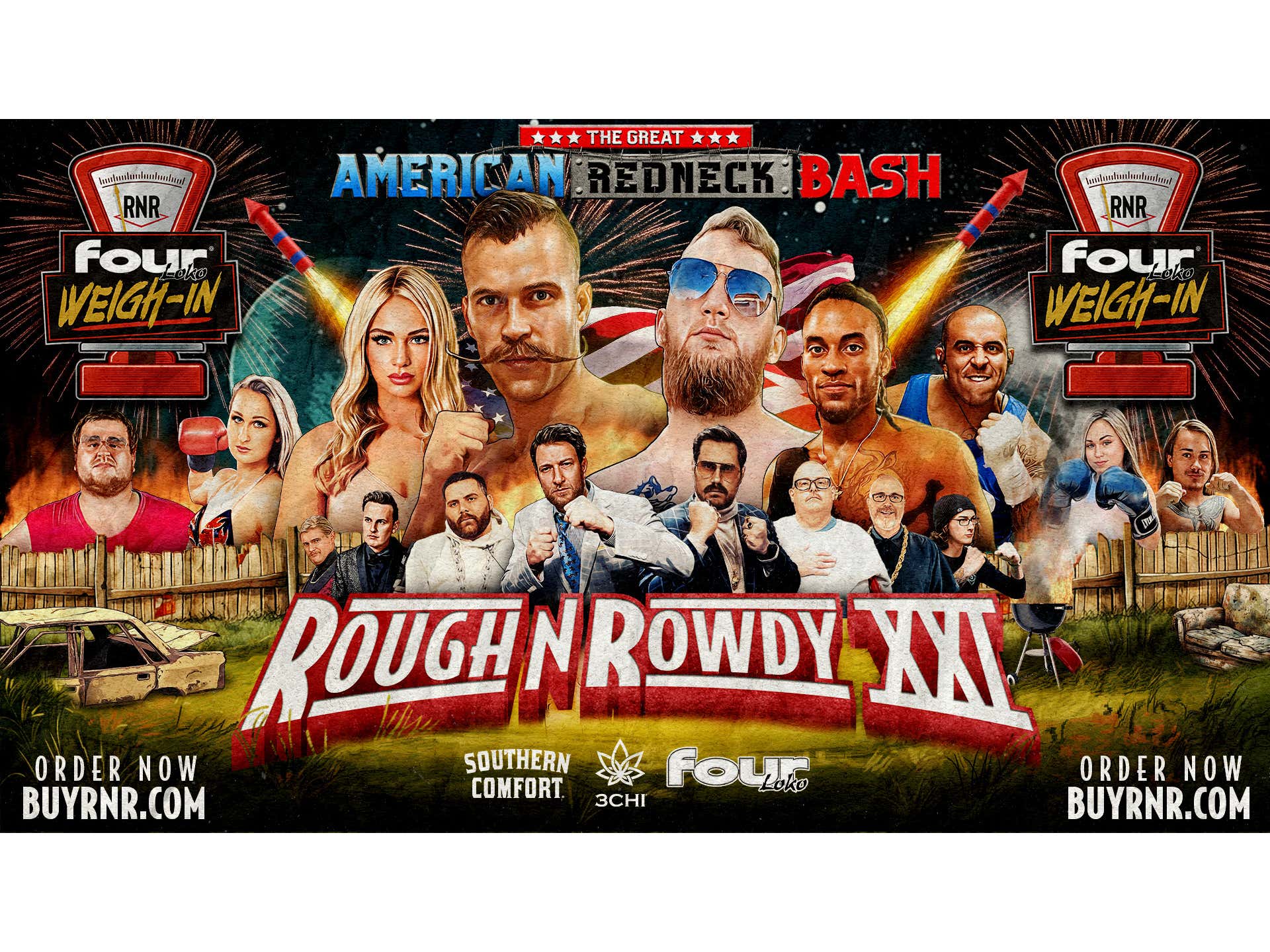 Rough N' Rowdy Four Loko WeighIns Watch 20 Fights + LOSER RETIRES