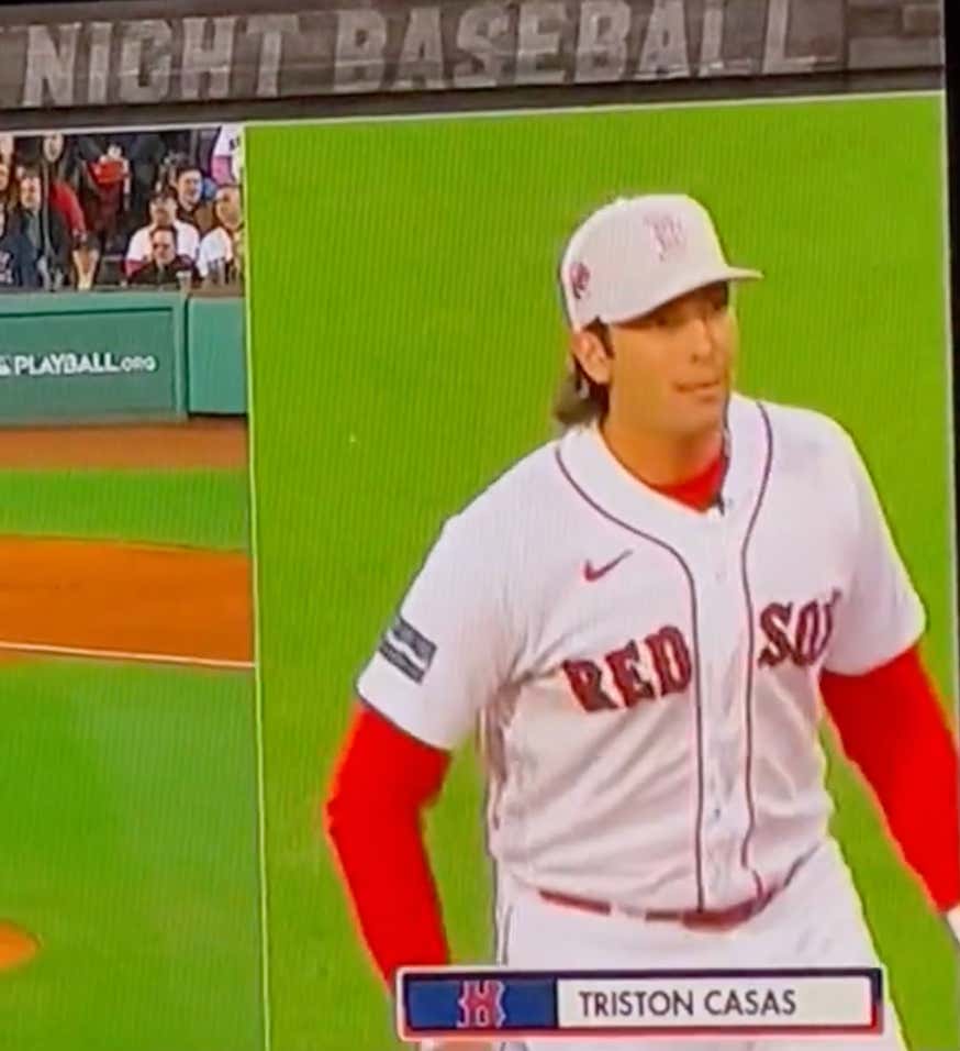 During A Live In-The-Field Interview With Triston Casas On Mother's Day, ESPN Decided To Ask Him About His Dead Mom