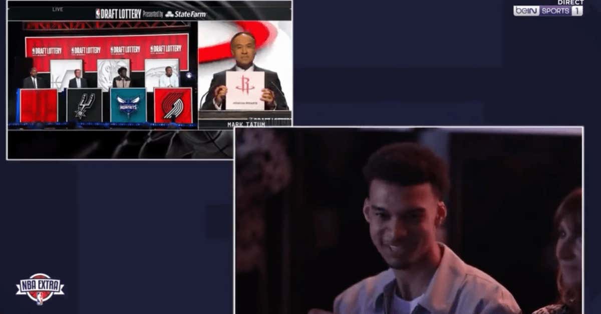 Jabari Smith Jr Didn't Appreciate Victor Wembanyama Clearly Celebrating He Wasn't Going To Houston Which Means The Spurs/Rockets Rivalry Is Back On