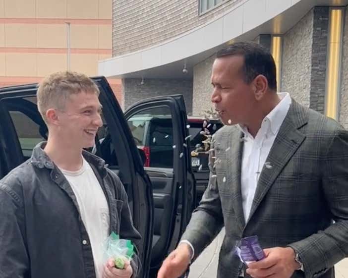 Alex Rodriguez Eats Sunflower Seeds In A Preposterous Fashion
