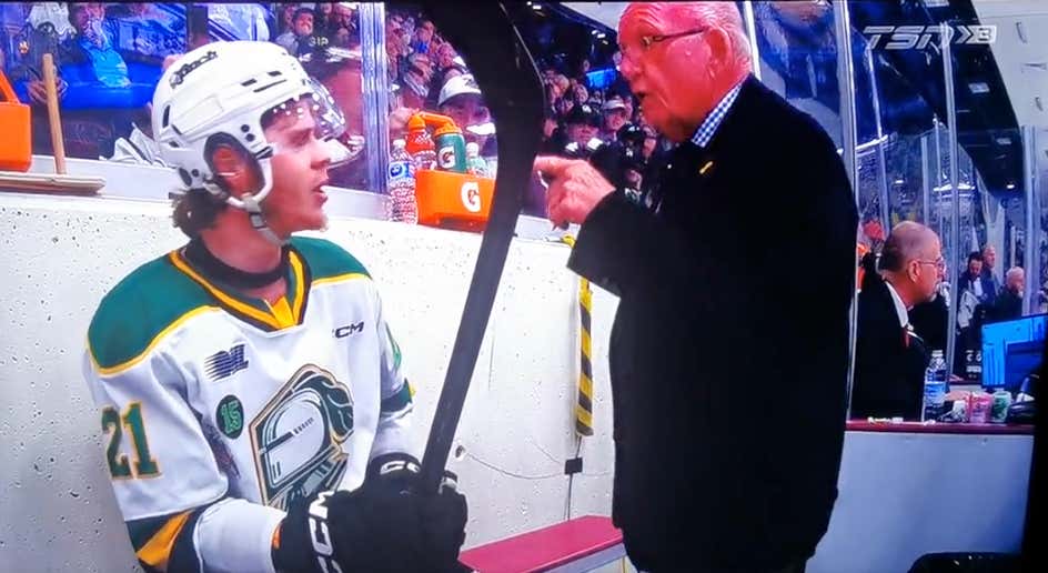 Nobody Runs A Tighter Ship Than This Penalty Box Attendant In The OHL
