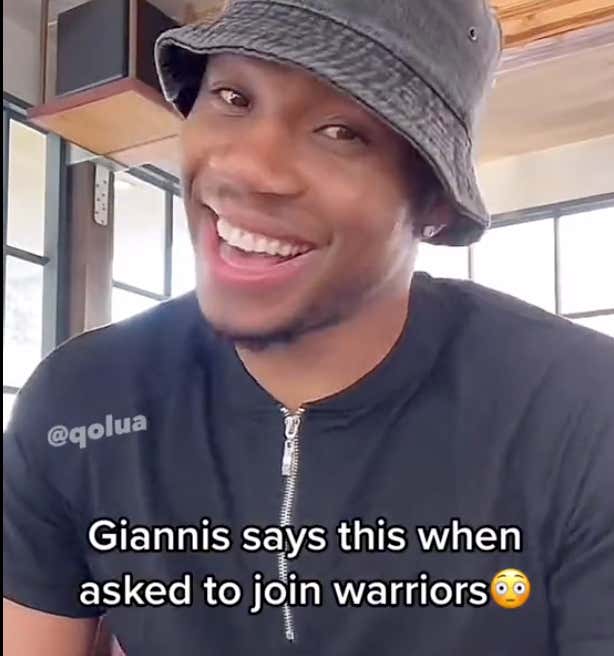 Giannis Got The Internet Thinking He Wants To Join The Warriors (Again) ... Needs To Continue To Give Those Fans False Hope
