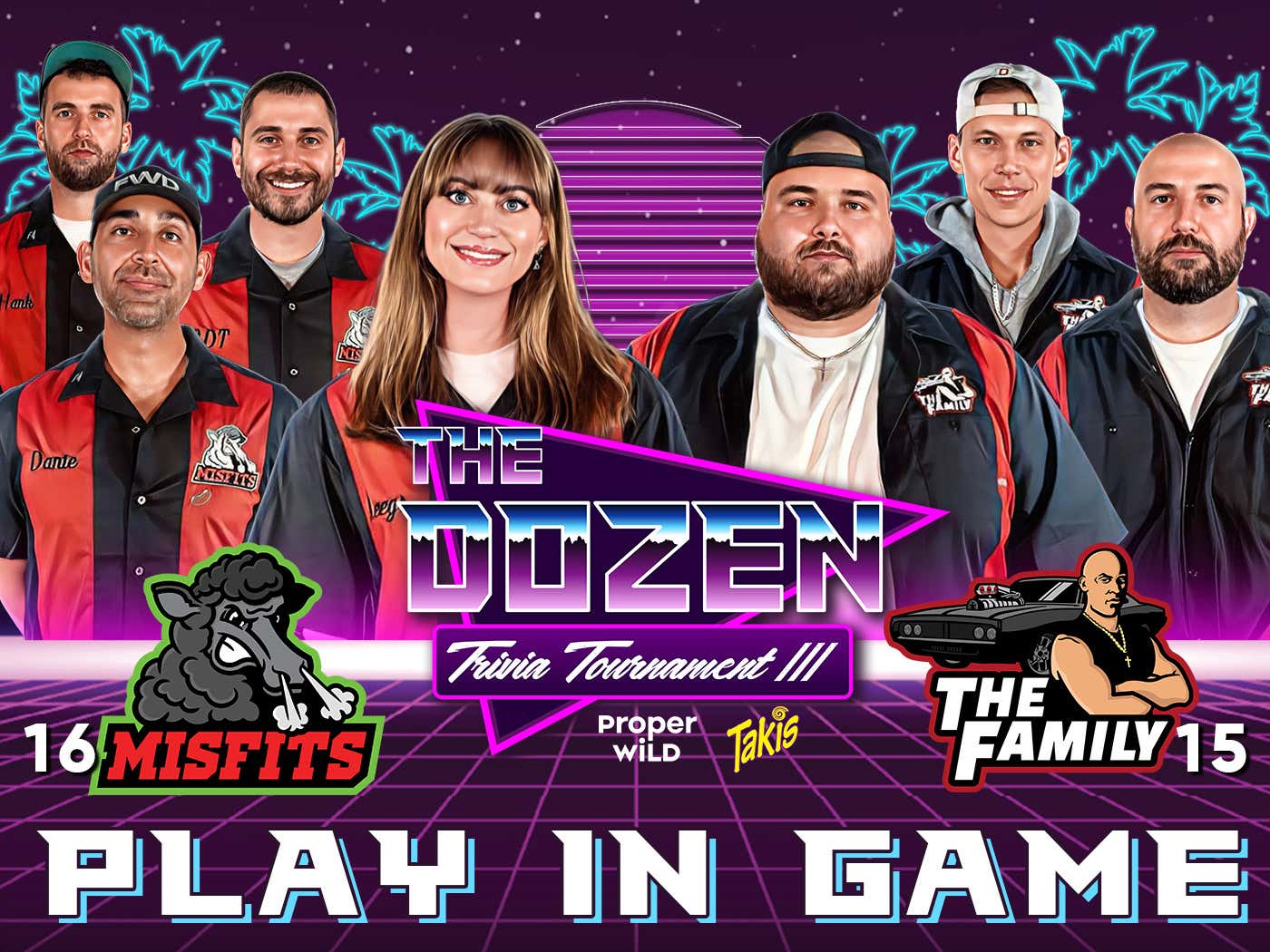 15The Misfits vs. 16The Family (The Dozen Trivia Tournament III, PlayInGame) Barstool Sports