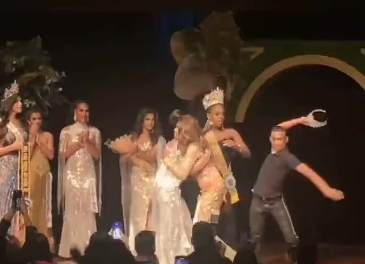 An Enraged Husband Snatched The Crown Off A Beauty Pageant Winner’s Head And Smashed It After His Wife Came In 2nd Place. What Kind Of Dog House Was This Man In??