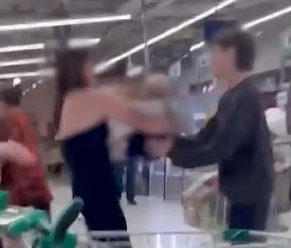 Giving Your Baby To Someone So You Can Join A Brawl At A Supermarket Is Simply Good Parenting
