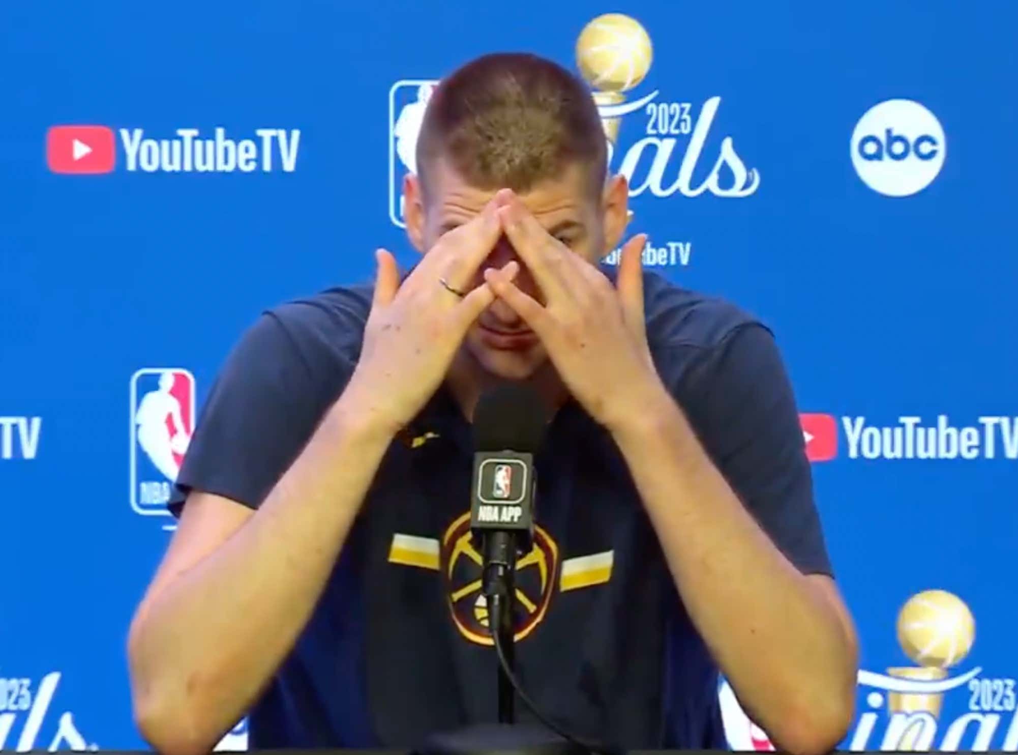 Nikola Jokic Nearly Had a Mental Breakdown When He Found Out The Nuggets Championship Parade Isn't Until Thursday And That He Can't Go Home To Serbia Before That