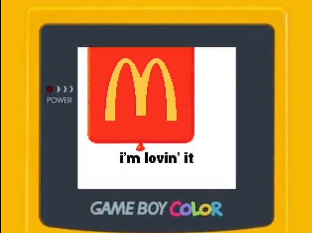 McDonald's Just Released A New Game Boy Color Game. Yes, You Read That Correctly