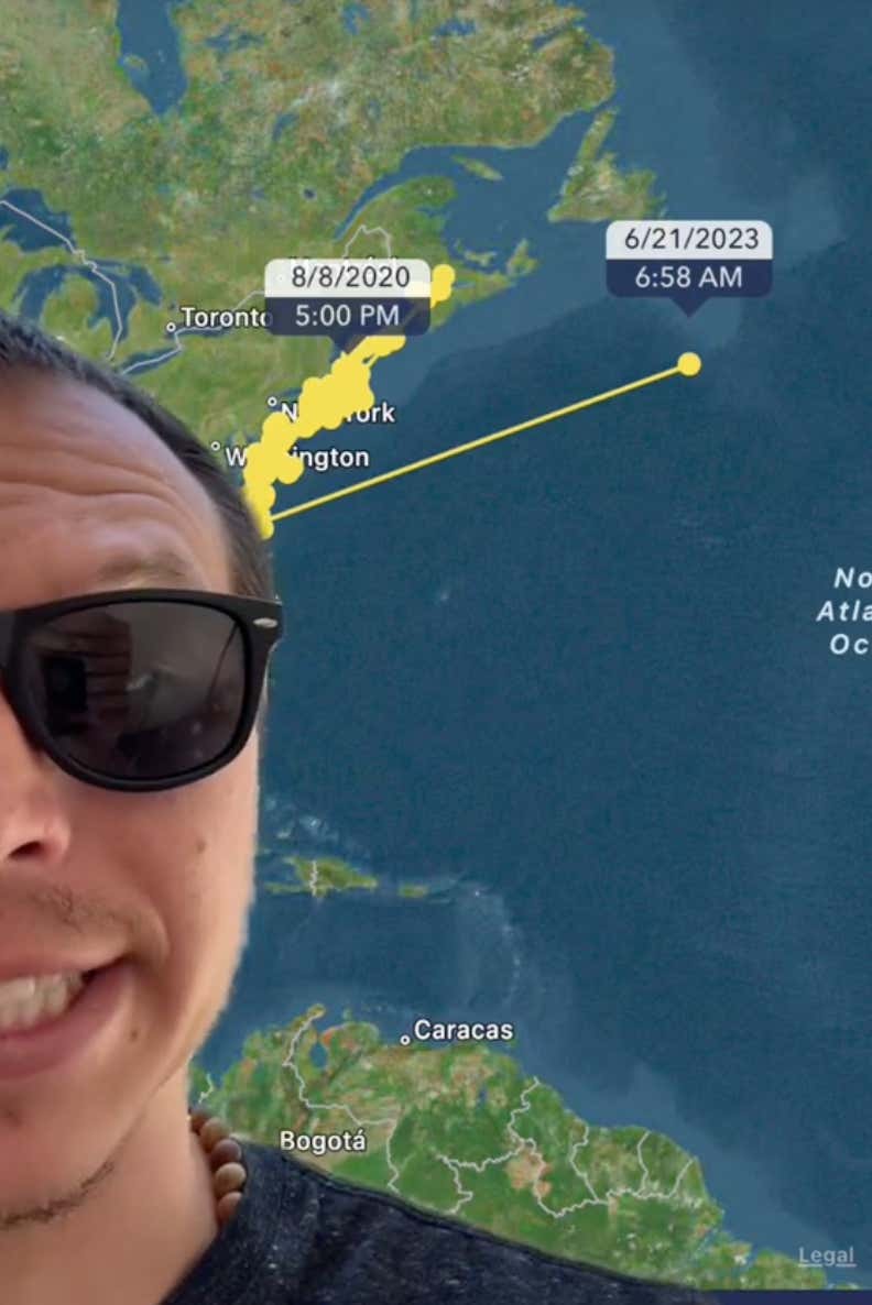 This TikToker Thinks He Has Found The Missing Submarine Using A Shark Tracking App