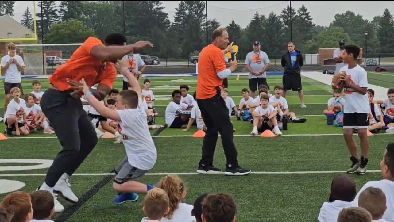 Myles Garrett Began His DPOY Campaign Today By Absolutely Blowing Up Some Little Kid At His Youth Camp