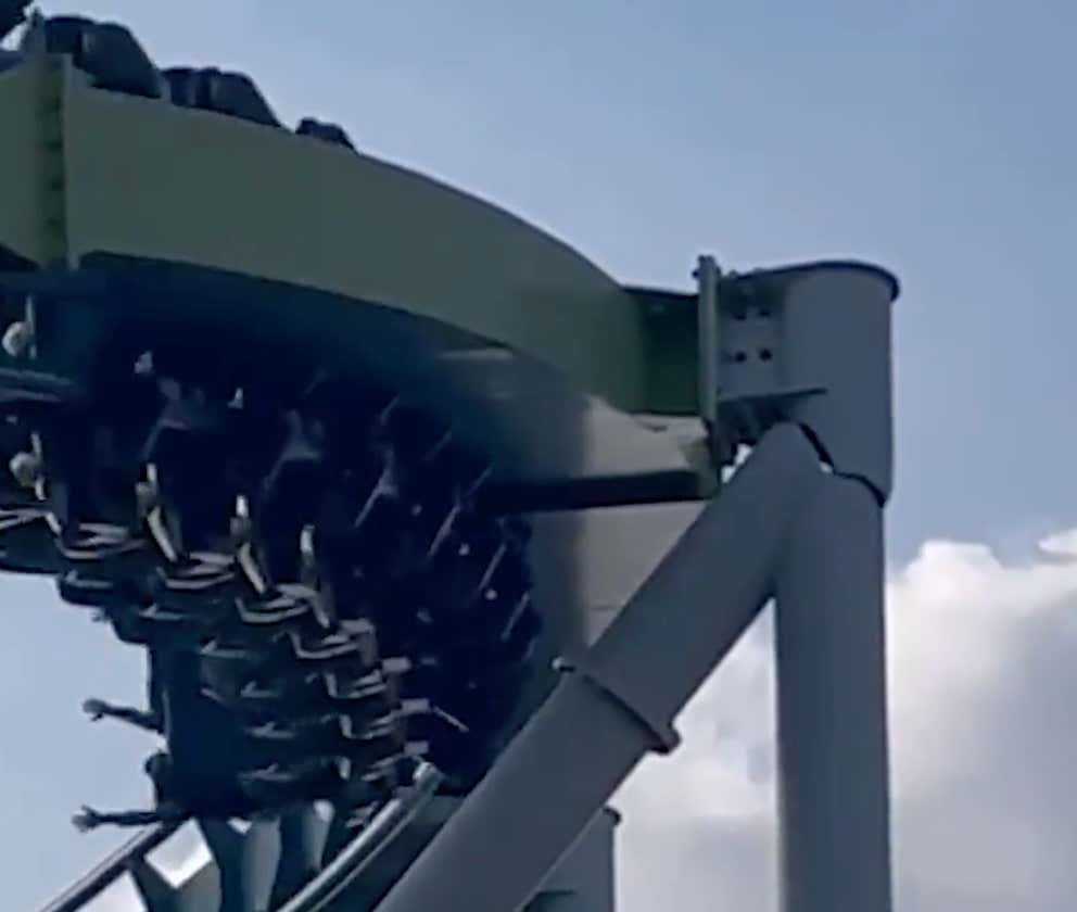 WATCH: You May Never Get On A Rollercoaster Again After Seeing These People Ride One With A Cracked Beam