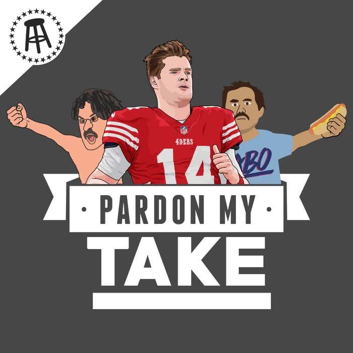 Sam Darnold, Mt Rushmore Of Pisses, Joey Chestnut Is The GOAT American, Britney Spears vs Vic + Monday Reading episode artwork