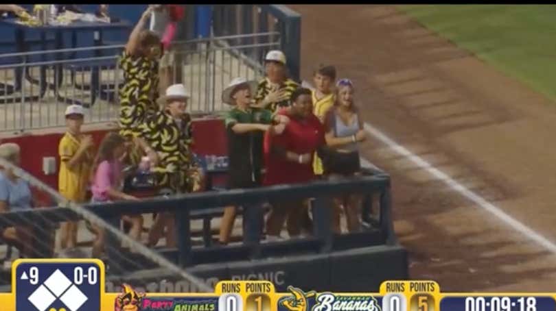 A Savannah Bananas Game Ended On A Fan Catching A Foul Ball To Record The Final Out