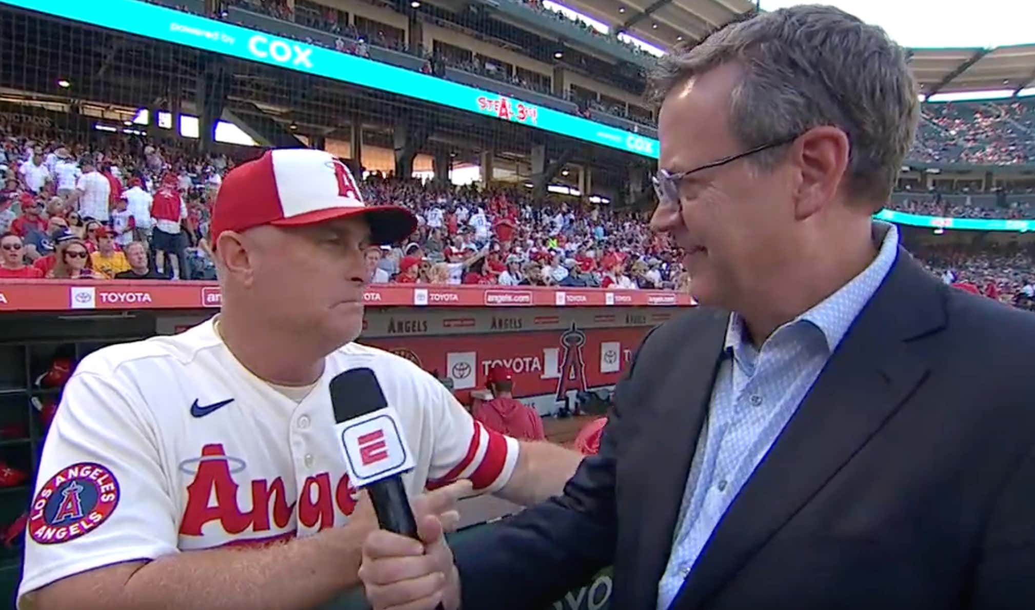 Props To Angels Manager Phil Nevin For Not Strangling Buster Olney After Being Asked Mid-Game About Trading Shohei Ohtani