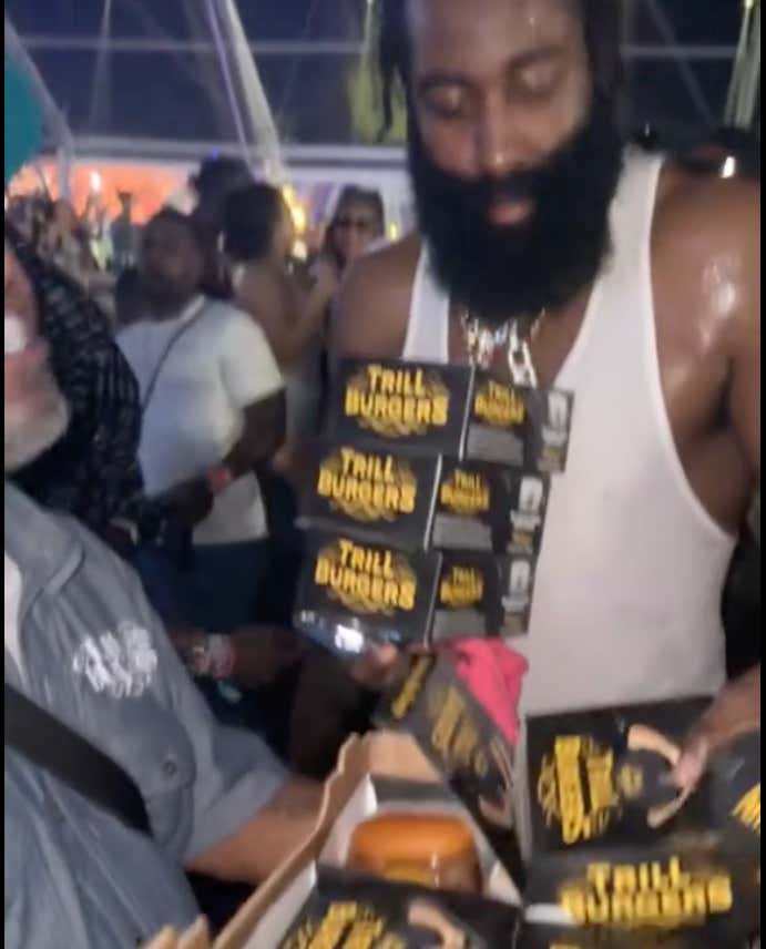 James Harden Was Loading Up On Hamburgers Over The Weekend In Miami As His "Uncomfortable Era" Begins