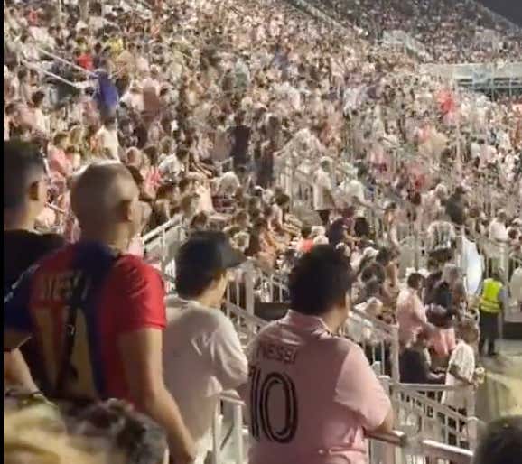 Turns Out Soccer Fans Are Actually Horrible Sports Fans As They All Leave Stadium In Droves After Messi Got Subbed Out