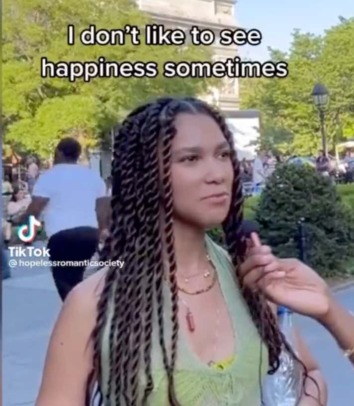 Woman Goes Viral For Saying One Of Her "Icks" Is Seeing A Man Happy And Smiling