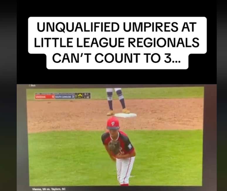 It's Day One Of The Little League Regionals And We Have Unqualified Umpires Botching Calls Because They Can't Count To Three
