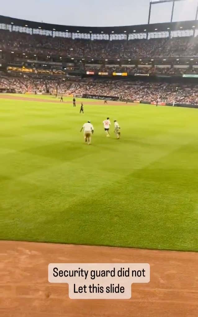 If You Want To Be A Crumb Bum And Run On The Field You Deserve To Get Put On Your Ass