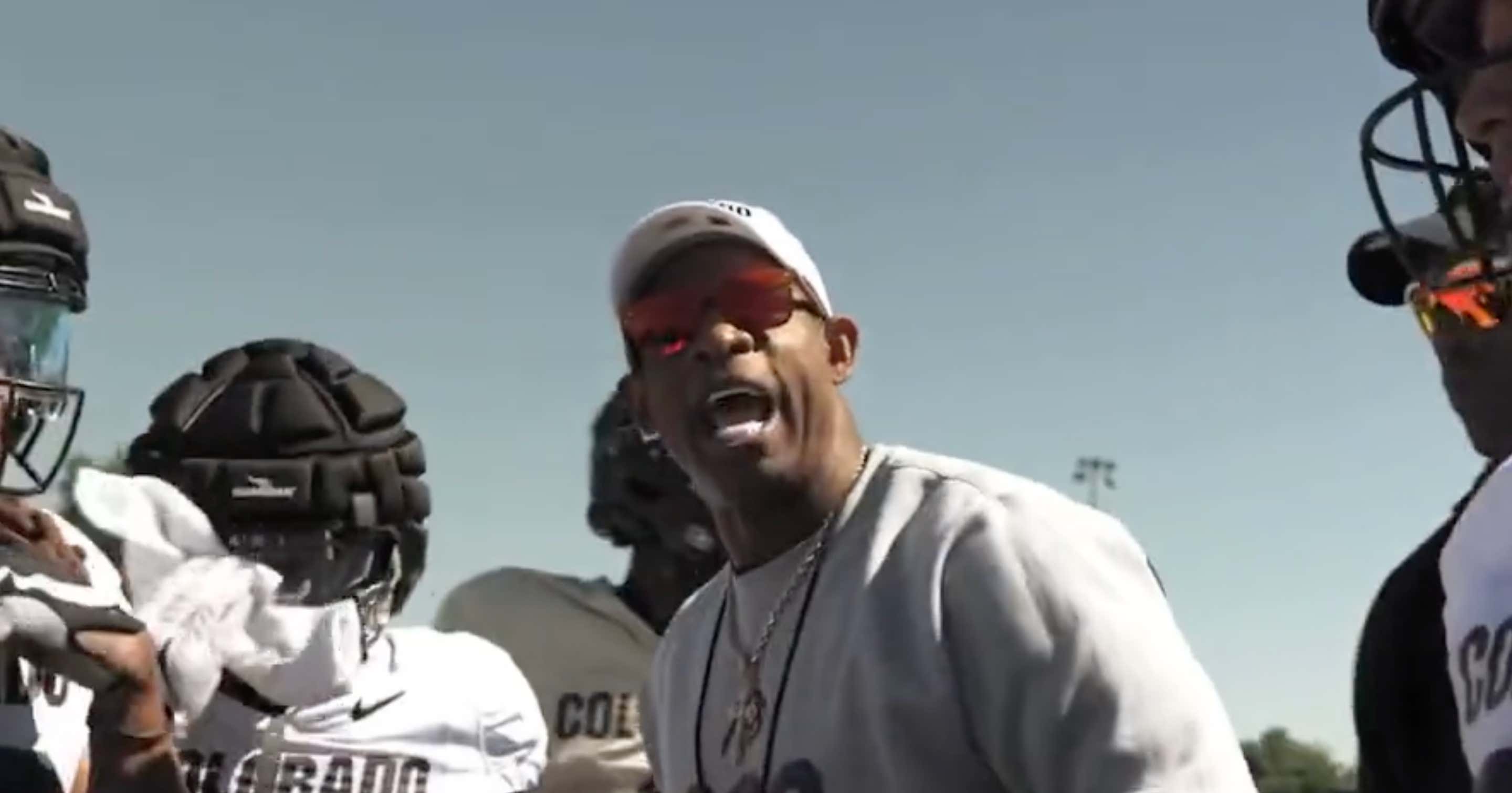 WATCH: Deion Sanders Tells His Team If One Of Them Gets In A Fight, They Better All Be There For Backup