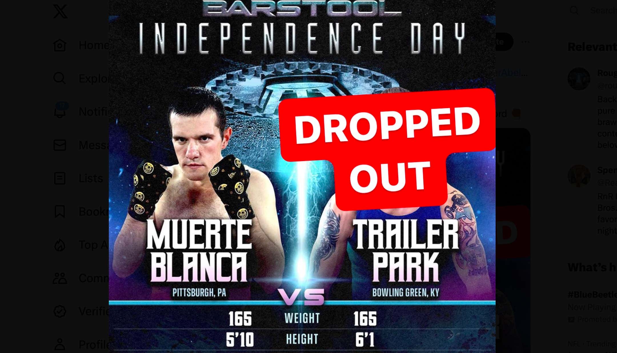 We Need Someone To Fight An Abel Brother For Frank The Tank Since "TRAILER PARK" Just Dropped Out For Rough N' Rowdy 22