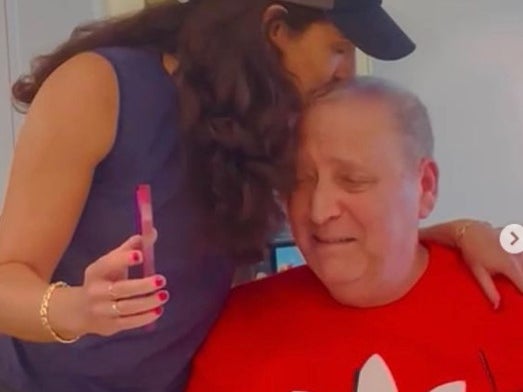 Anybody Ready For A Good Morning Cry?   Here is the Original Wondergirl Carly Showing Her Dad Who Is Battling Brain Cancer That I Named A Horse After Her