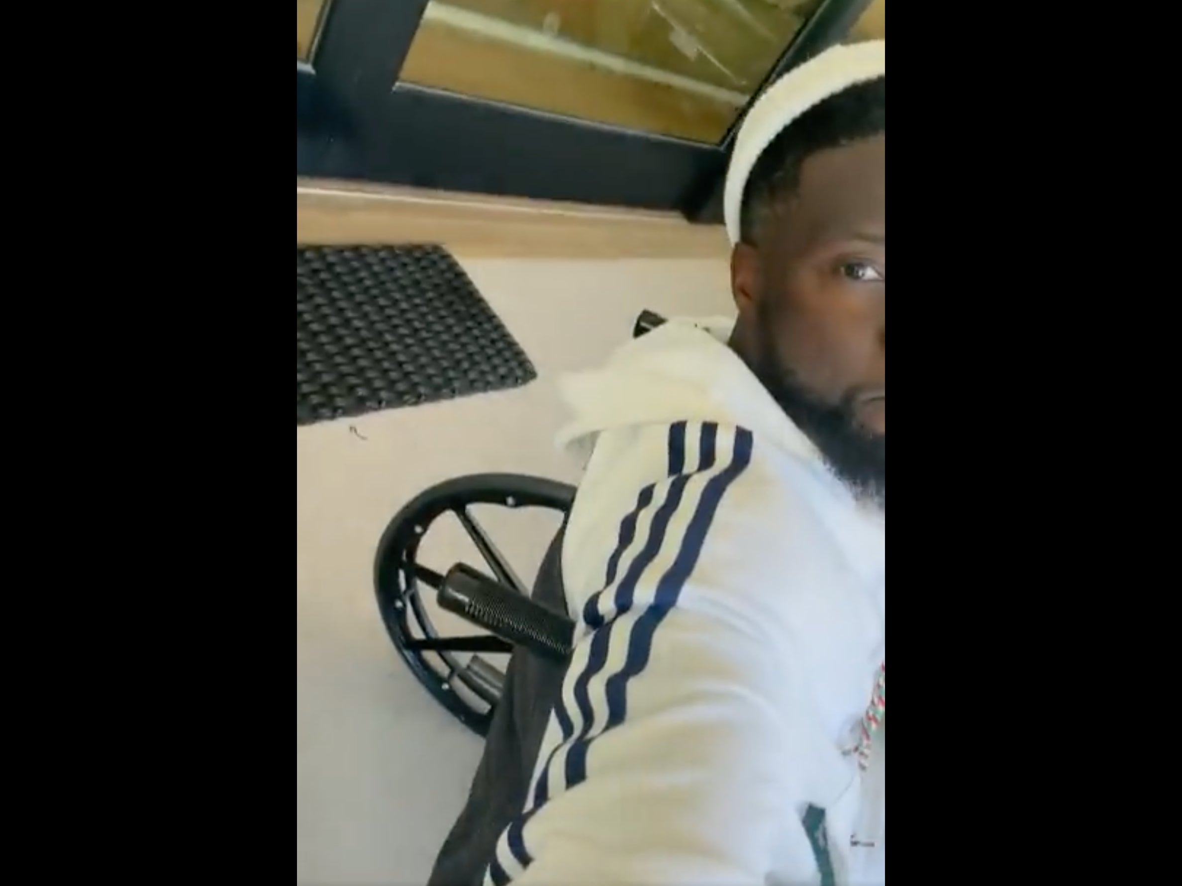 Kevin Hart Thought He Could Beat Former NFL RB Stevan Ridley In A 40-Yard Dash And Ended Up In A Wheelchair With A Torn Lower Abdomen