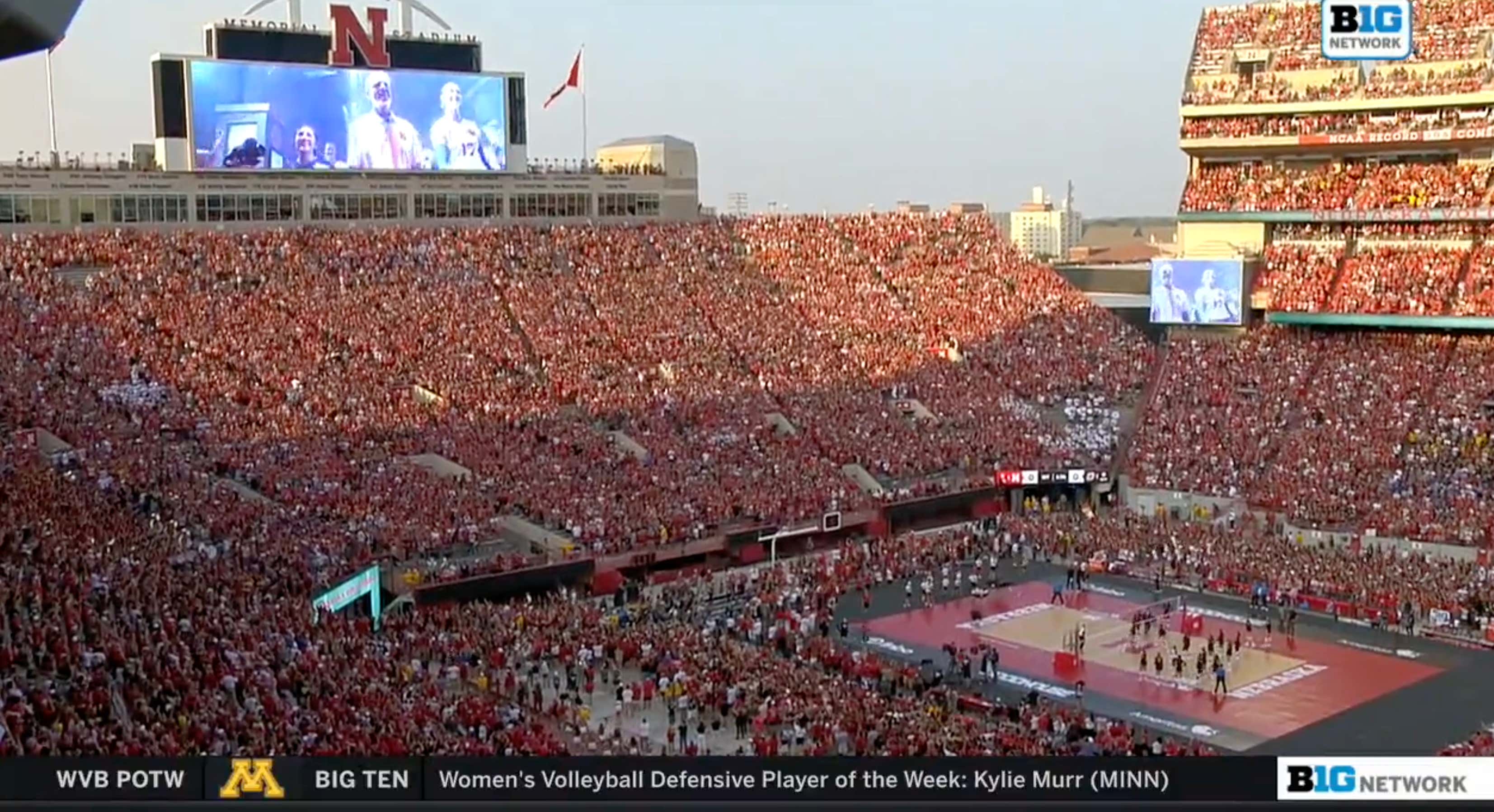 The Attendance Is In And There Are 92,003 People At The Nebraska Volleyball Game Tonight — A Women's Sports WORLD RECORD
