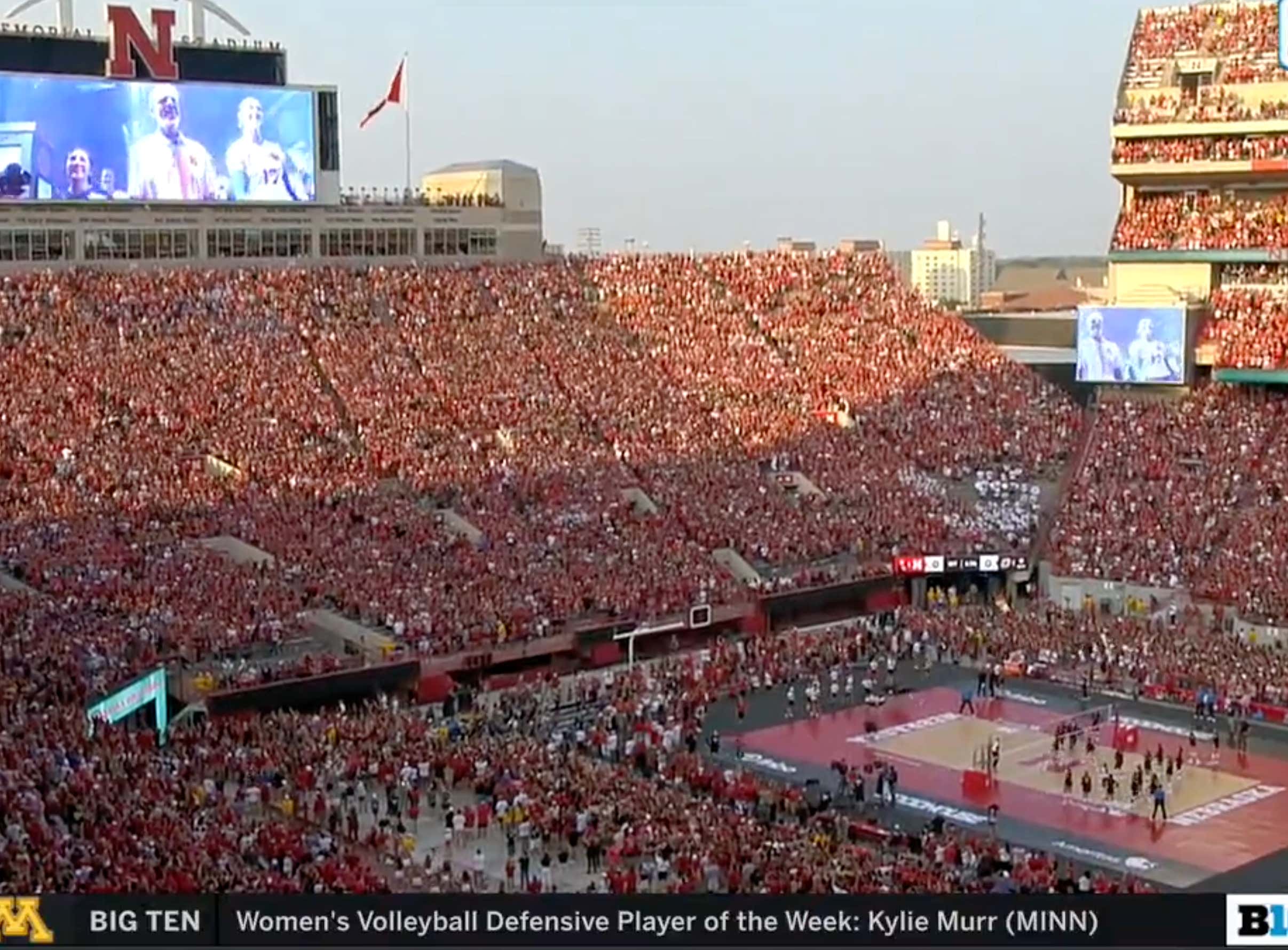The Attendance Is In And There Are 92,003 People At The Nebraska
