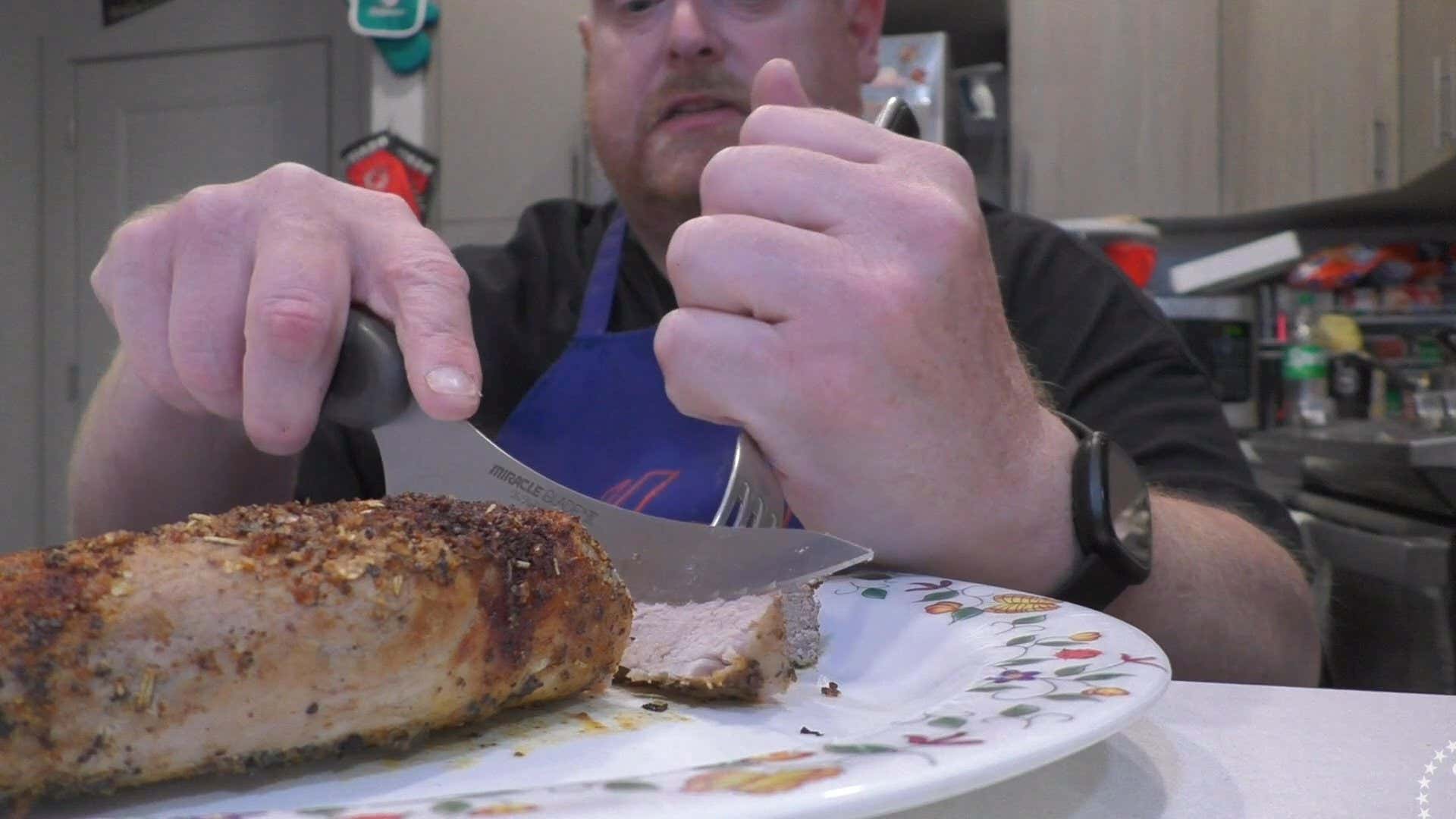 Tank Cooks Roasted Pork Loin