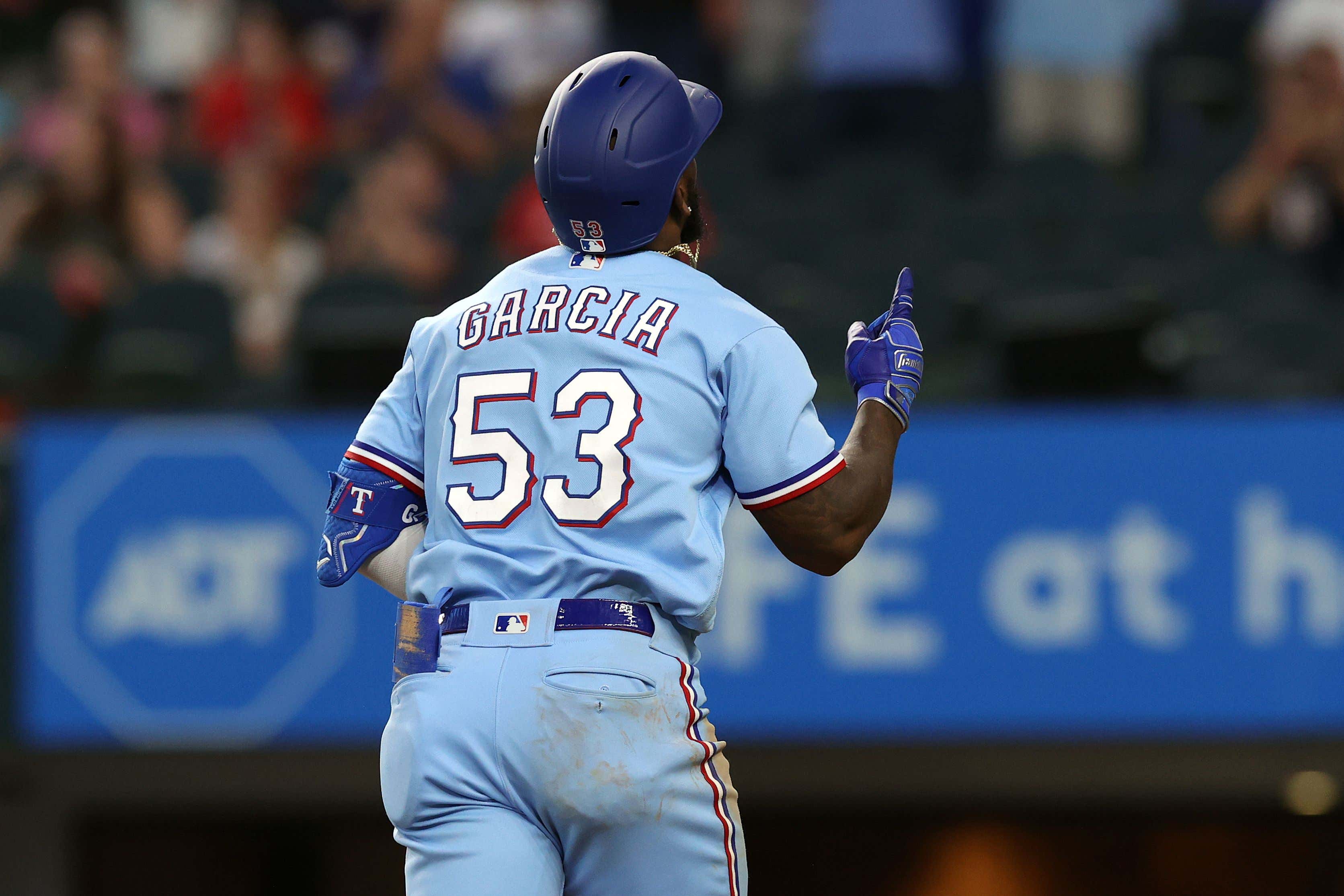 Adolis Garcia Just Came Through With One Of The Coolest Walk Off Home Runs Of 2023