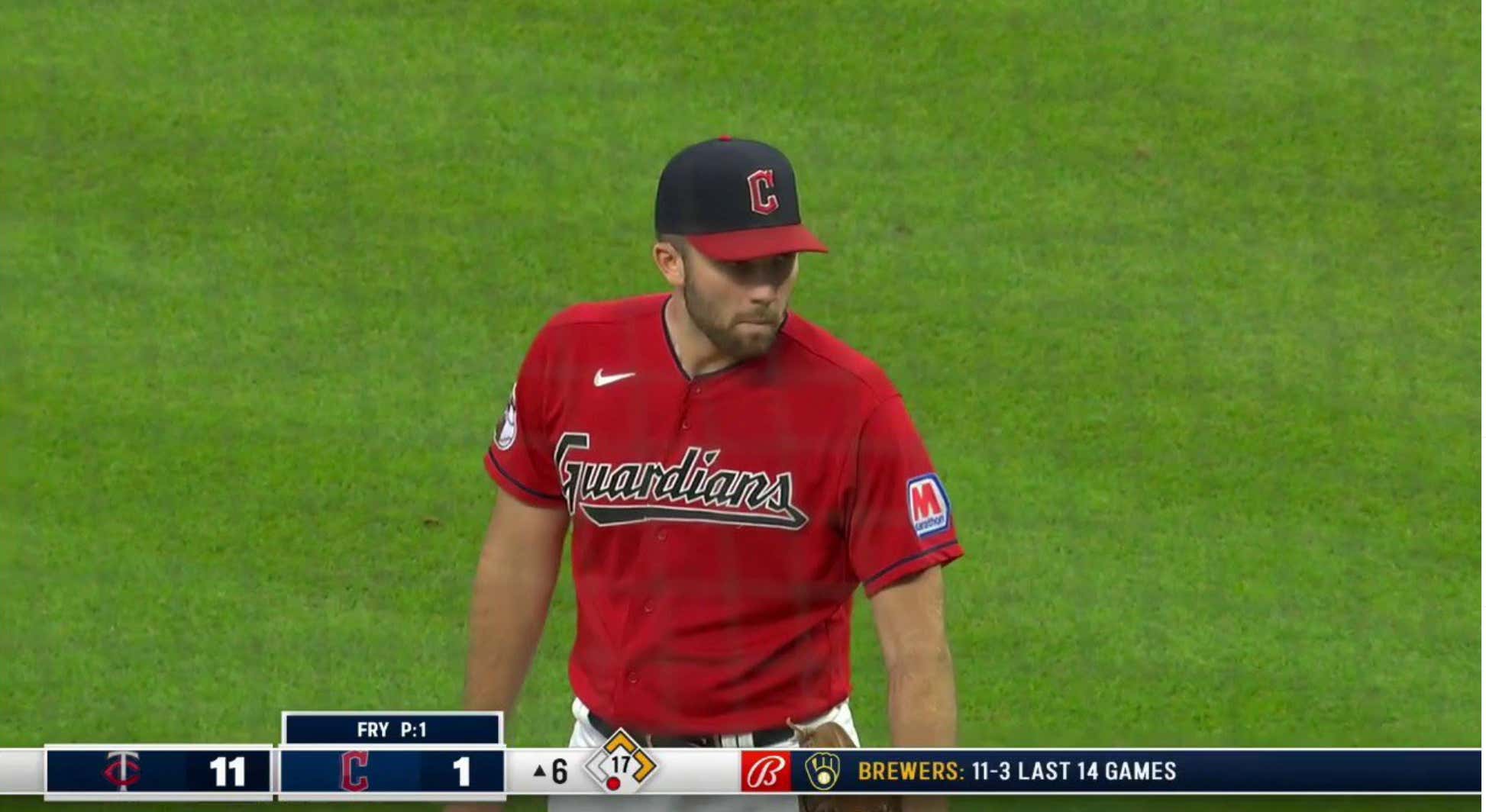 Tonight, The Cleveland Guardians Brought In A Position Player To Pitch...IN THE 6TH INNING
