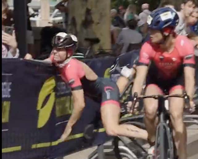 Worst Teammate Of The Year Decks The Everliving Shit Out Of Her Cycling Partner In The Middle Of A Race