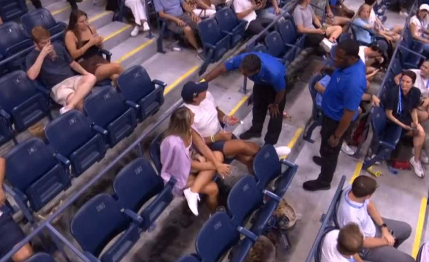 Fan At The US Open Ejected After Apparently Yelling "The Most Famous Hitler Phrase" - His Date Appears To Have Stayed For The Rest Of The Match