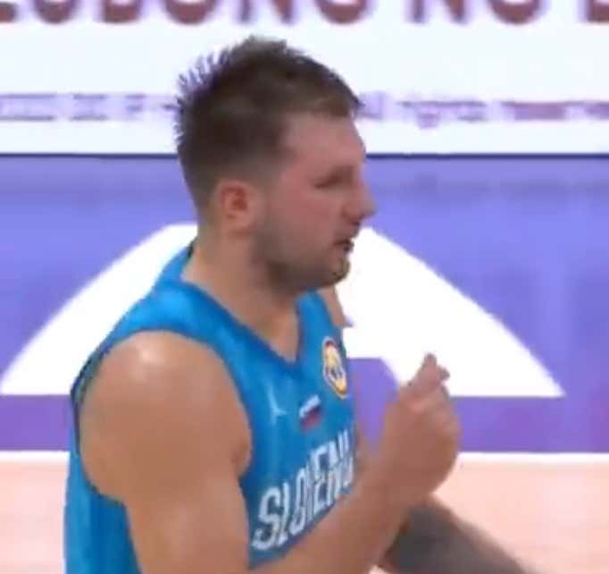 Luka Doncic Hit The Refs And FIBA Executives With The Corrupt Money Sign Mid-Game Like The Giant Cry Baby He Is