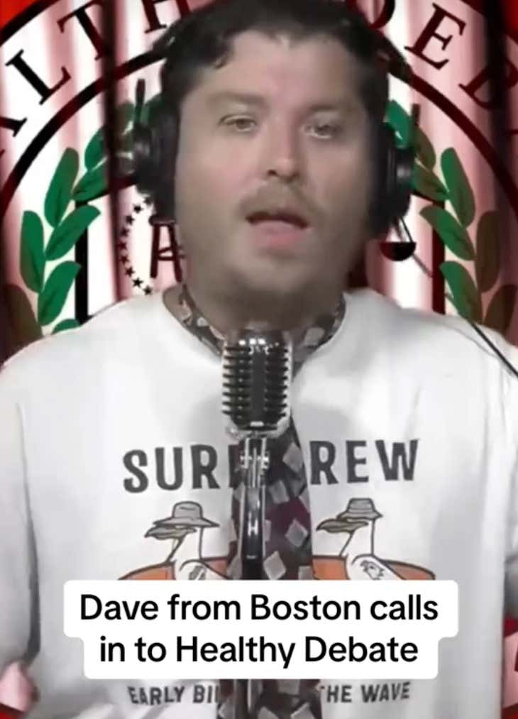 Dave From Boston Should Be A Regular Caller On Healthy Debate After His Performance On The Debut