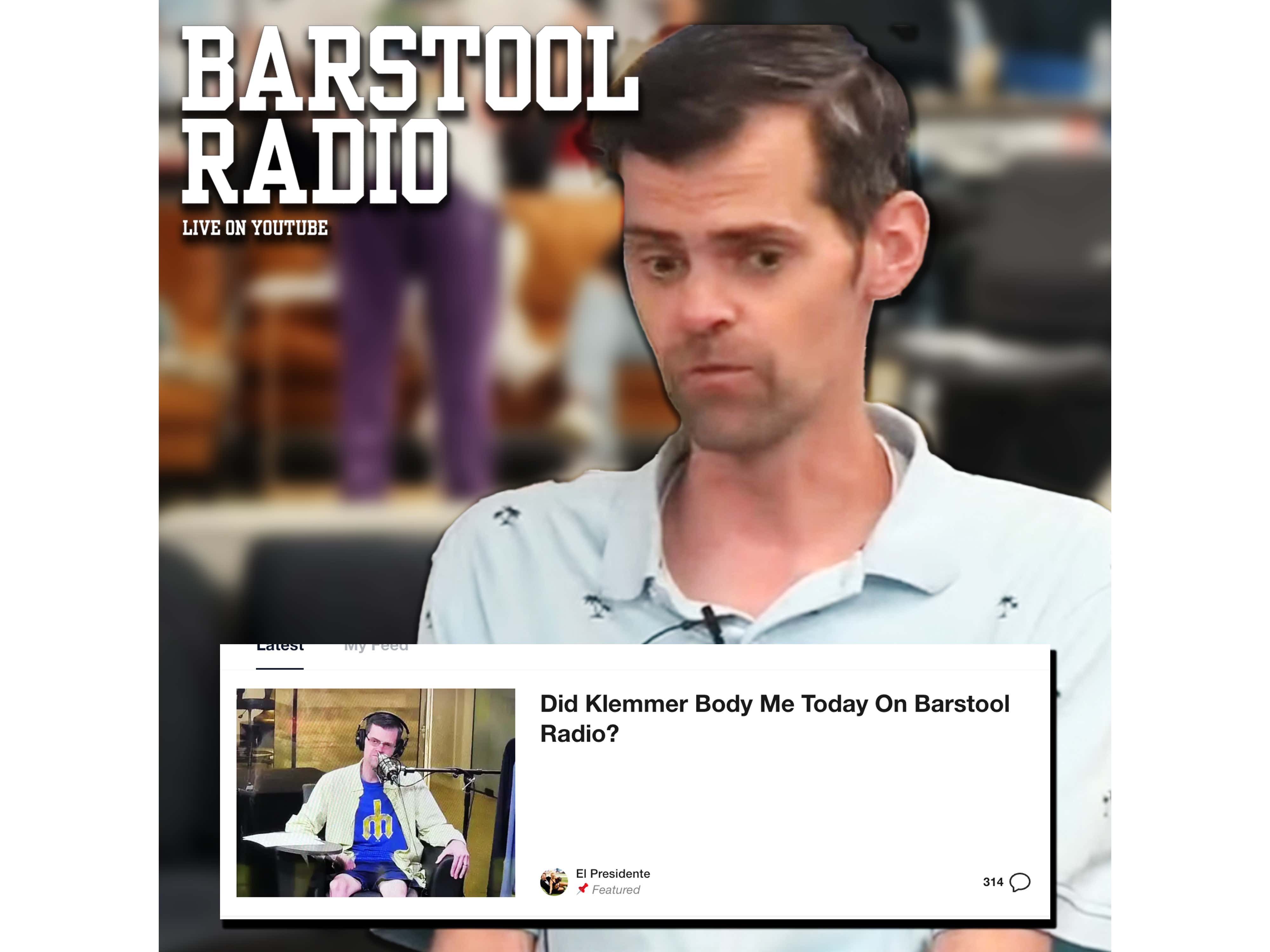 Klemmer Reacts to the Saying He Bodied Dave Portnoy in an