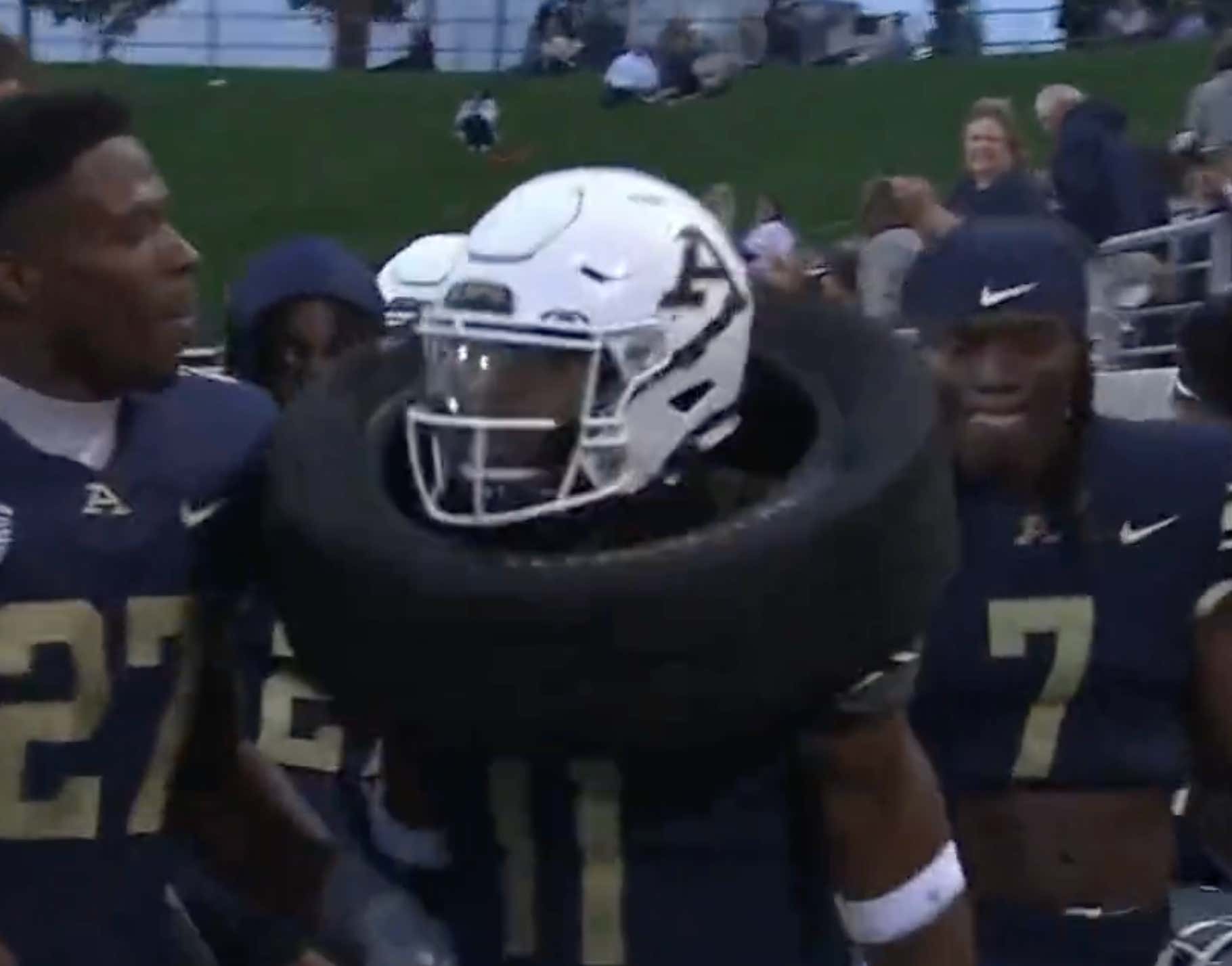 Akron Has Skyrocketed Into The Sideline Celebration Rankings With Their New Turnover Tire